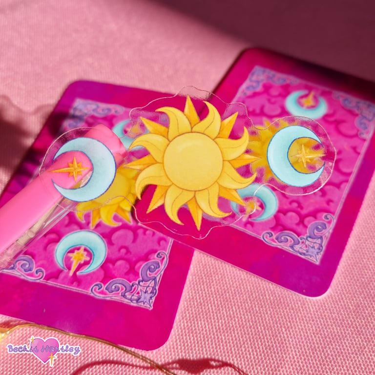 Tarot  - Die Cut Clear Stickers, Witchy Gifts