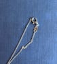 Elephant Charm Necklace, Wooden Beads & Silver Star - Silver Metal Chain & Clasp - Image 3