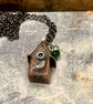 Bird House Copper & Silver Pendant - Image 6