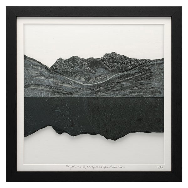 Reflections of The Langdales from Blea Tarn