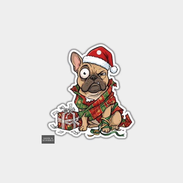 Unique Funny Christmas Gift Tags For Adults, 6pk - Naughty Dog