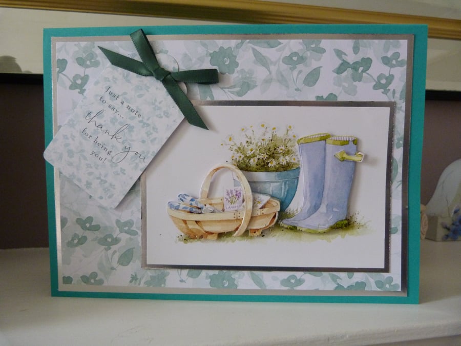 Garden Trug Birthday Card