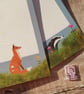 Fox and Badger Mini Writing Paper Set - Image 2