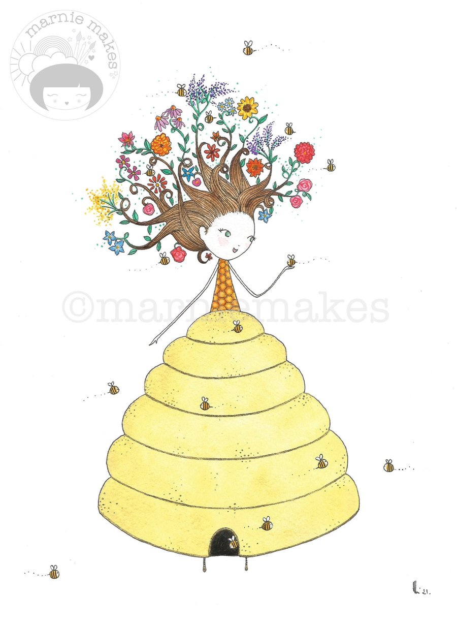 Honey - A4 Giclee Print