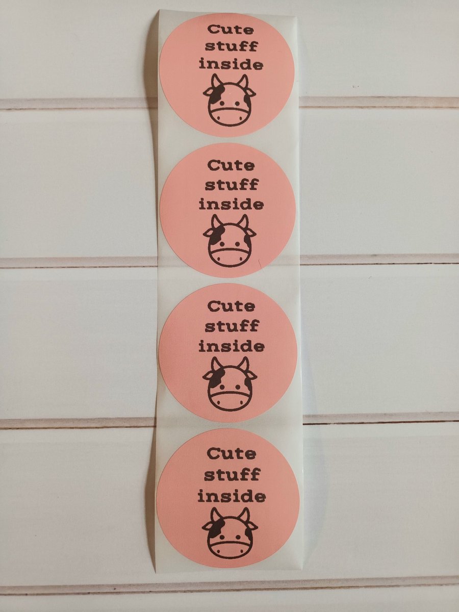 50 Cute Stuff Inside Thermal Printed Stickers (17P)