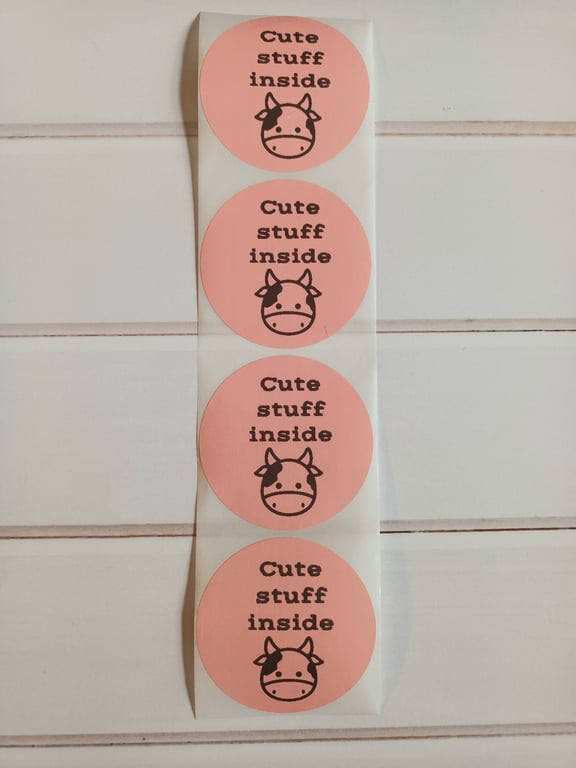 50 Cute Stuff Inside Thermal Printed Stickers (17P)