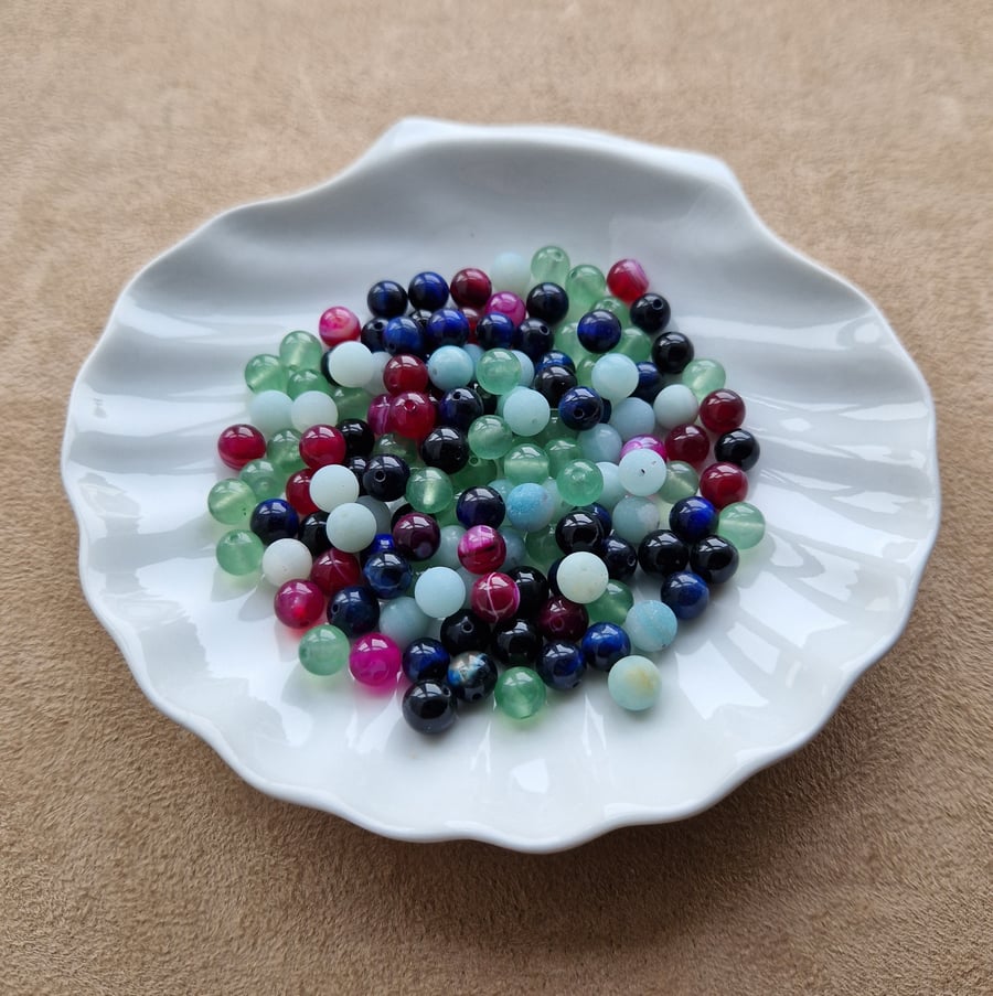 Gemstone beads mixed