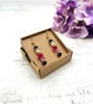 Pink Crystal Nutcracker Drop Earrings - Festive Ballet Christmas Jewellery - Image 7