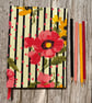 Handmade A5 Journal Sketchbook with 'Woodstock' Floral 1950's Vintage Fabric - Image 2