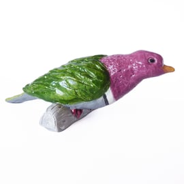 Fruit Dove Ceramic Ornament - Handmade