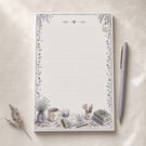 Stationery Notepad, Lined Writing Pad, 50 pages
