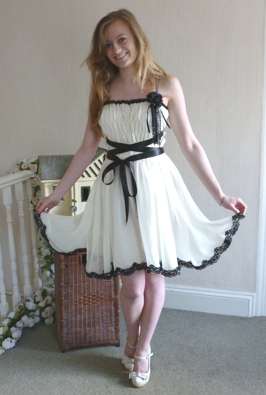 CUSTOM Made Shirred Short Dress