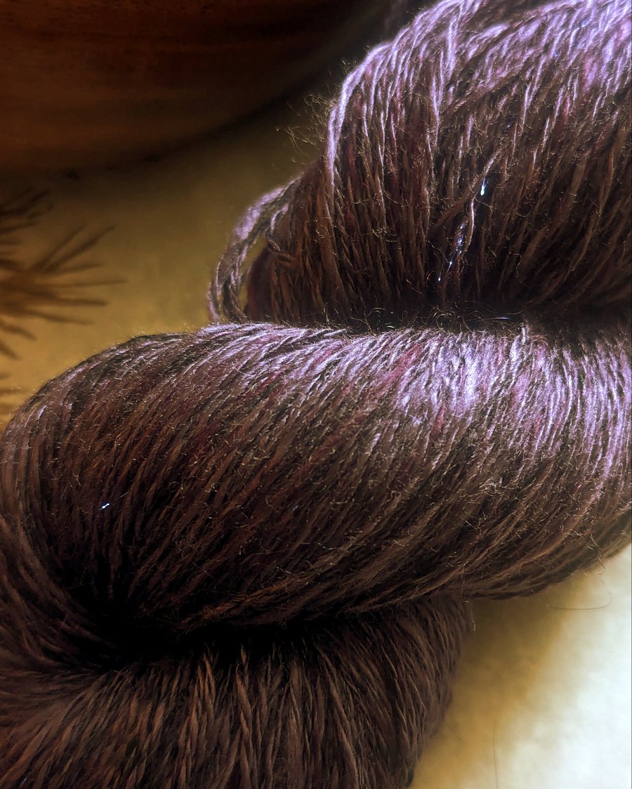 Amethyst: The Gemstone Collection - plant based hand spun yarn