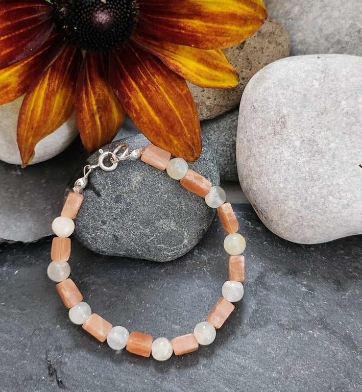 Moonstone bracelet - child or small adult size