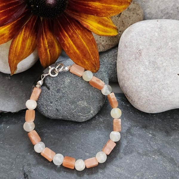 Moonstone bracelet - child or small adult size