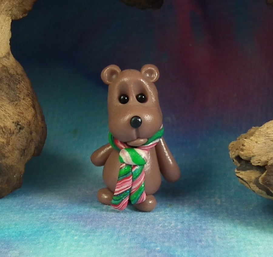 Tiny Bear 'Mylo' OOAK Sculpt by Ann Galvin