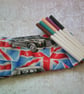 Black Cab on Union Jack Flag Pencil Case - Image 1