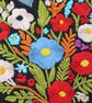Black Floral Love Heart Embroidered Patch Iron On Sew On Badge - Image 4
