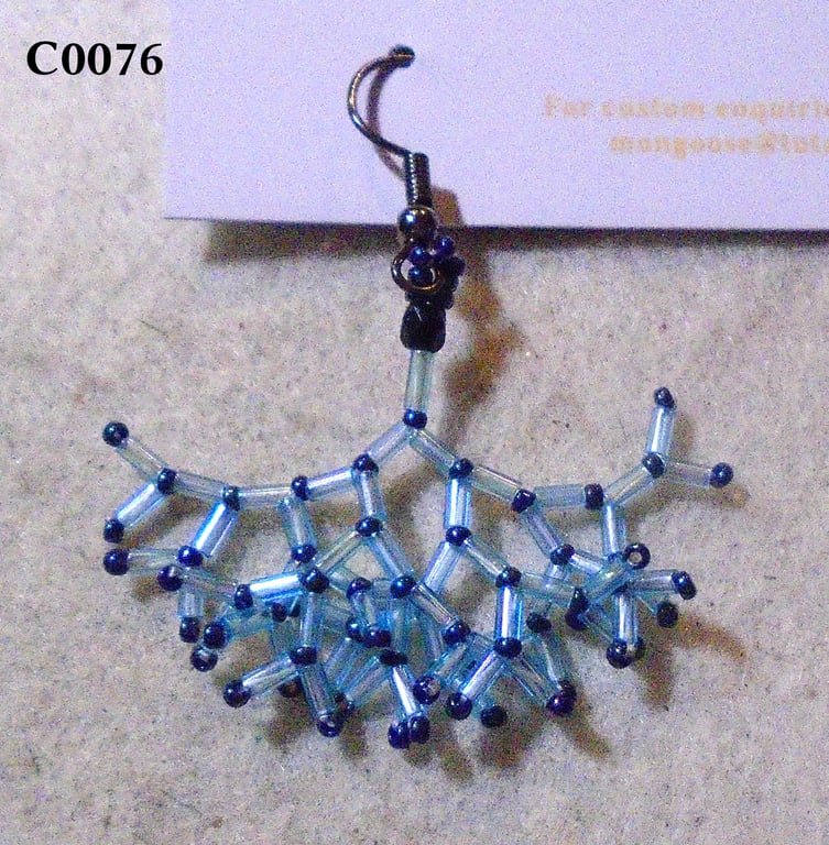 Fractal-style earrings (customisable)