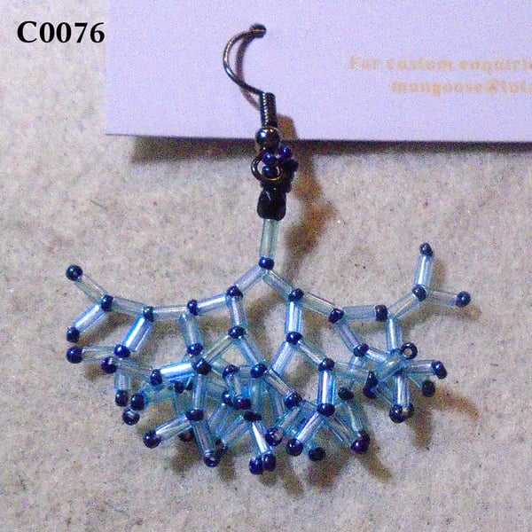 Fractal-style earrings (customisable)