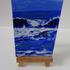 ACEO Wave 4 Original Acrylic Painting OOAK 