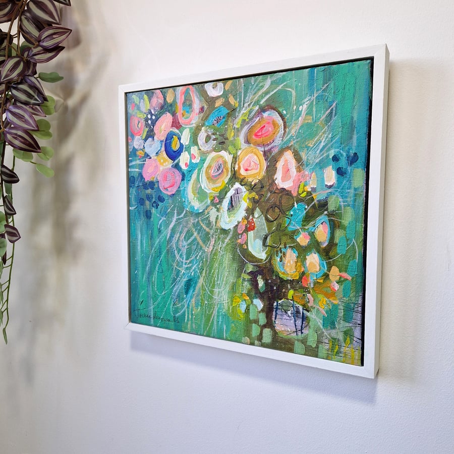 'From Earth'  Original mix medium painting 