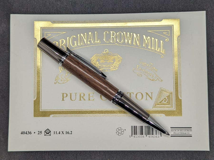 Twist Action Walnut Rollerball