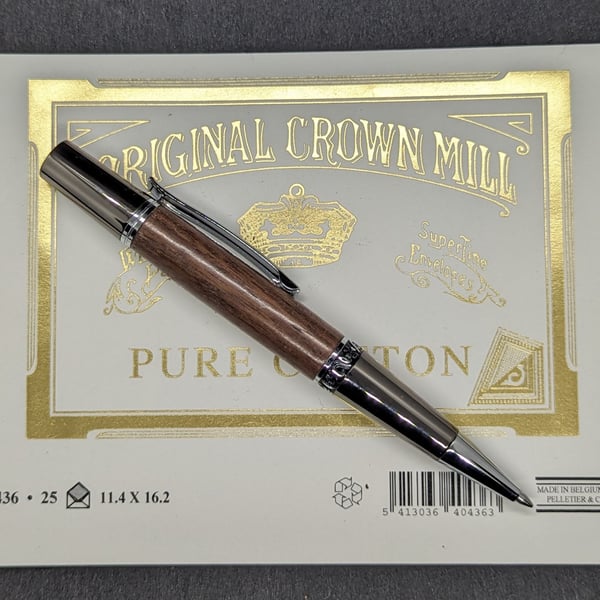 Twist Action Walnut Rollerball