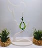 Boho Beaded Loop Earrings. - Image 2