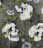 Skulls And Ivy Print Quilted Fabric Book Sleeve - Hardback Size - Image 3