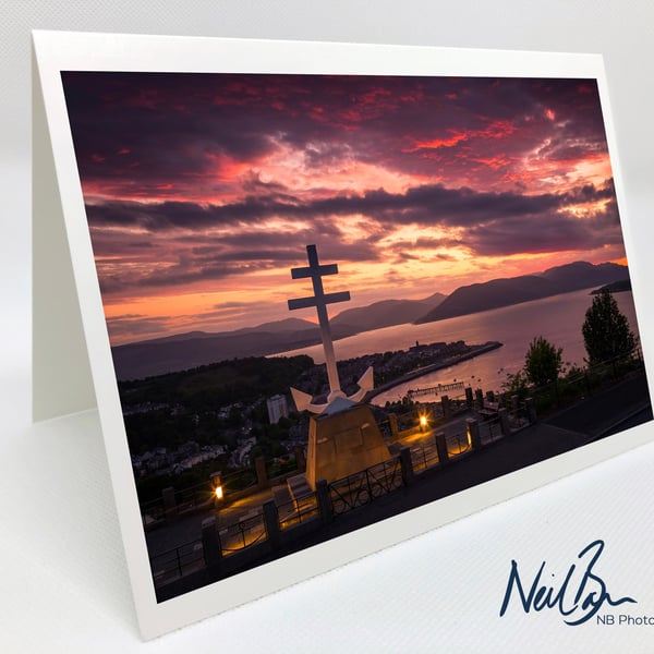 The Free French Memorial Greenock - Scotland Greeting Card by Neil Barr