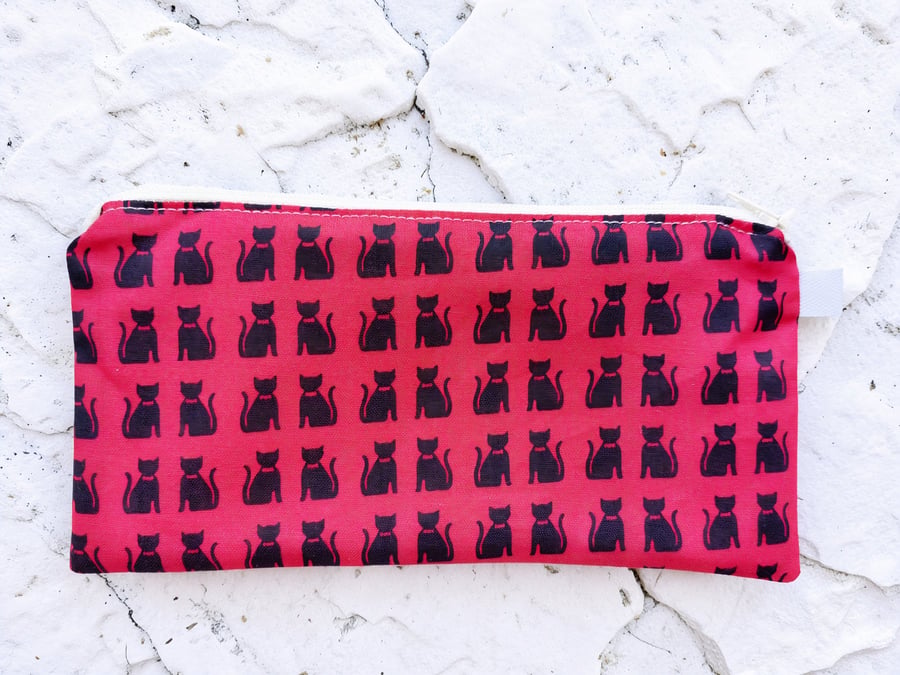 Cats Kitten Handmade Pencil Case Pet Lover Gift idea 