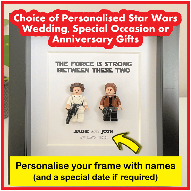 Personalised Wedding Anniversary Gifts Star Wars Wedding Anniversary Gifts
