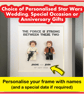 Personalised Wedding Anniversary Gifts Star Wars Wedding Anniversary Gifts