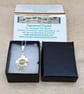 Peridot Leaf Pendant Necklace. August birthstone jewellery - Image 5