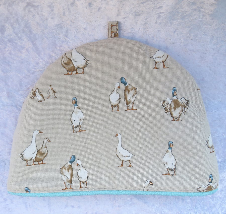 Extra Large tea cosy, ducks, 37cm