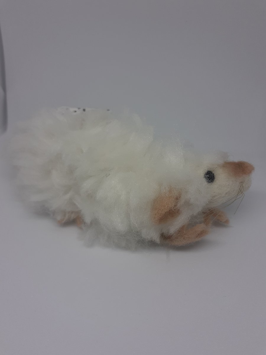 Needle felted long haired Rat