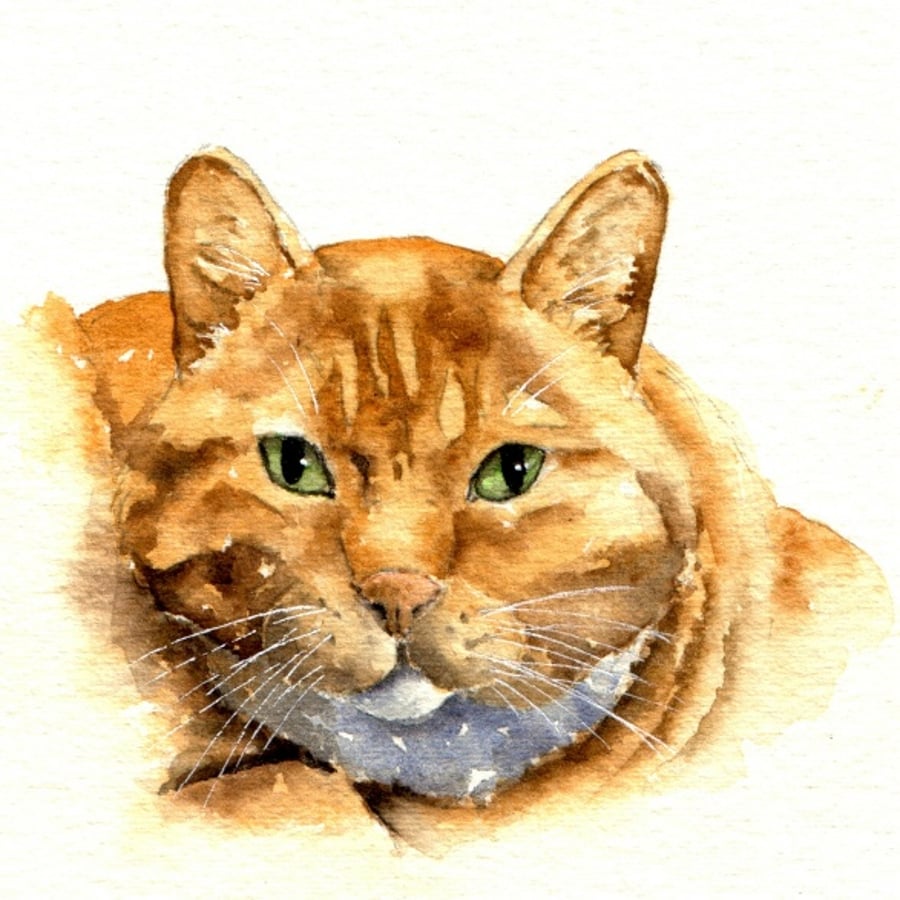 Watercolour sketch commission - pets and wildlife 4x6 inch (10x15cm) 