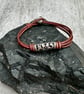 Women's Leather Wrap Bracelet, Silver Plated Floral Boho Bracelet - Image 2