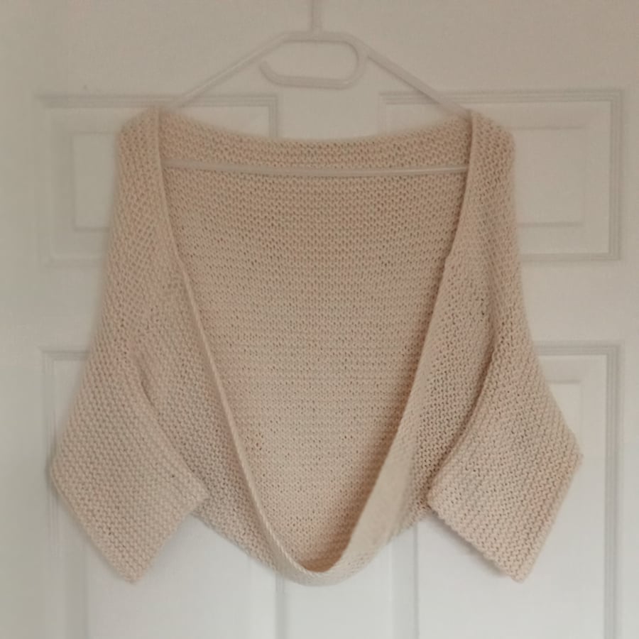 KNITTING PATTERN PDF Cotton Shrug