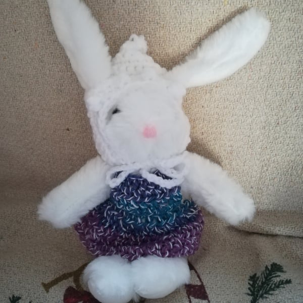 Bunny with Crochet Outfit 