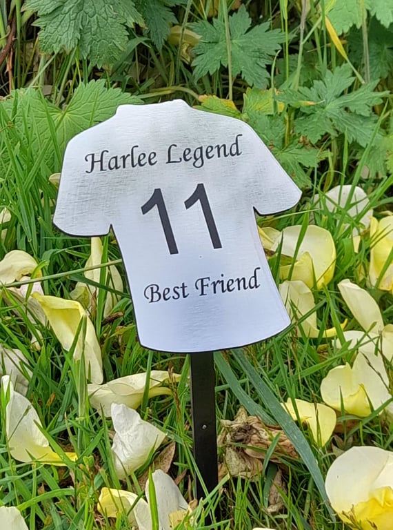 Football Memorial Grave Plaque Memorial Tree Dedication Dad Remembrance Plaque