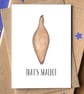 Funny "That's Shallot" Retirement Card - Image 1