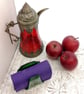 Handmade Fused Glass Recycled Beer Bottle Napkin Holder - Slumped Bottle - Image 2