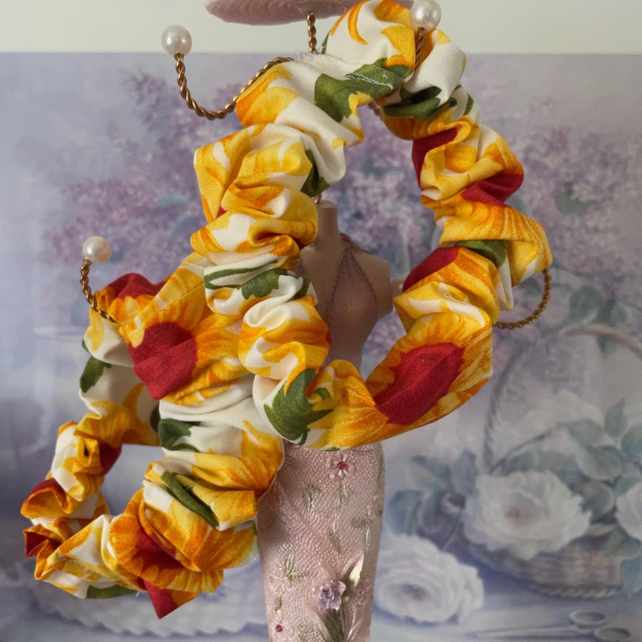 Sunflower Scrunchie
