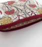 Coin purse in red art nouveau style print - Image 3