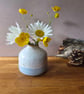 Pale Blue and Speckle Small Bud Vase