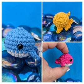 Worry Whales (custom) - calm anxiety, pocket pet