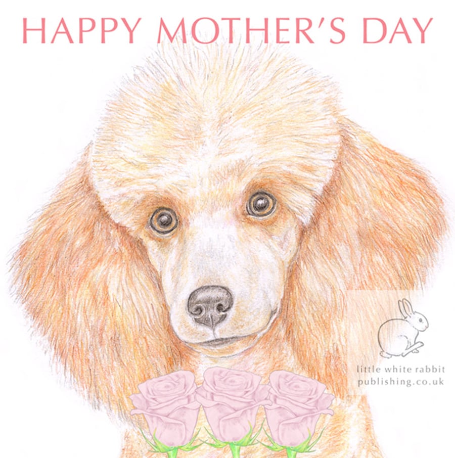 Blanche the Poodle - Mother's Day Card
