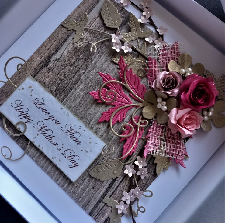 Handmade 3D Wedding Day or Anniversary Card. Pe... - Folksy